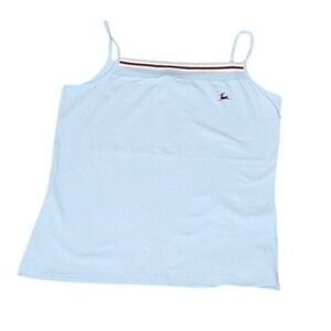 Bossini Light Blue Camisole Tank Top | Size L | Y2K Minimalist Wardrobe Basic